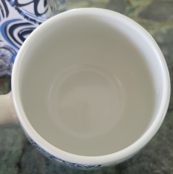 Lilly Pulitzer Blue and White Ceramic Mug - Picture 3 of 4